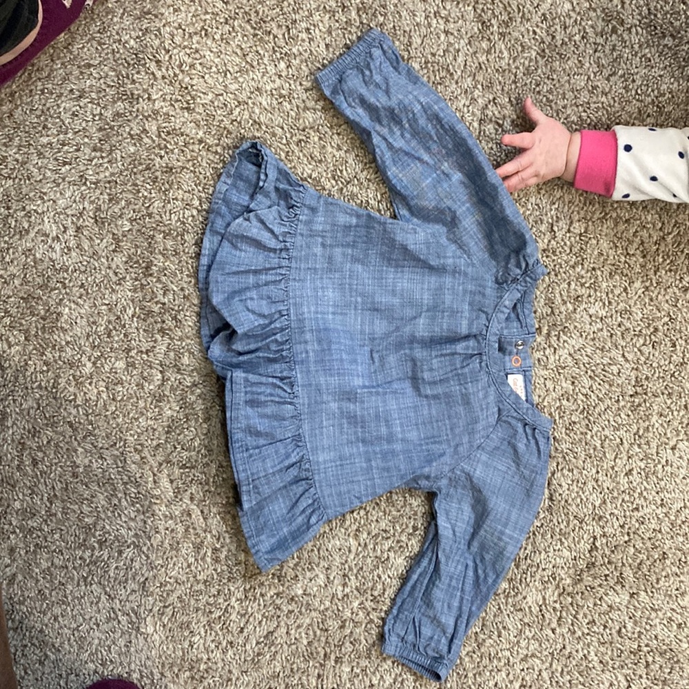Long sleeve jean shirt